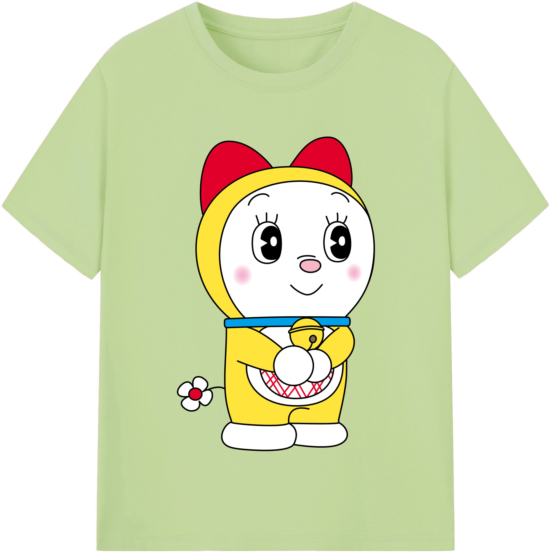 （画像用） ドラえもん ドラミ Doraemon Dorami 綿100％半袖Tシャツ（フロントプリント）